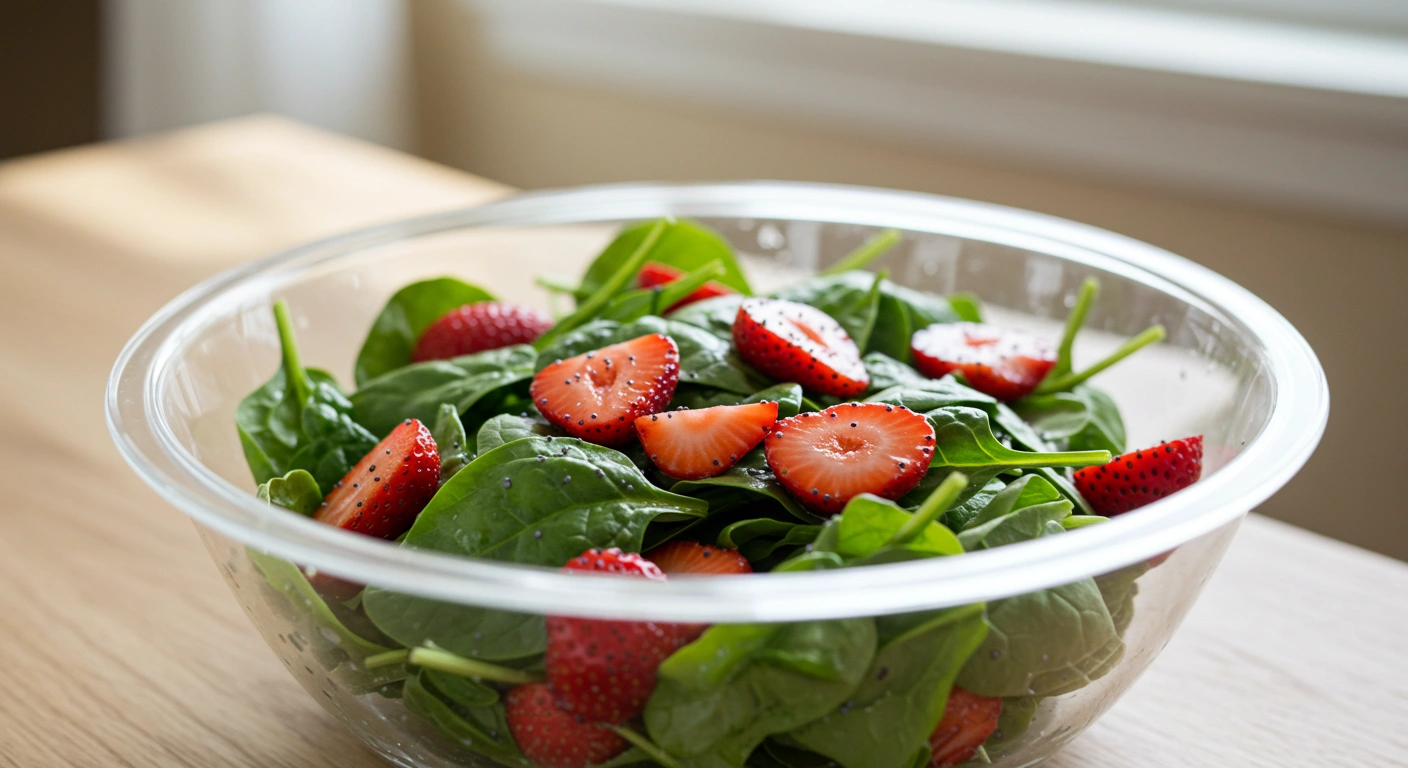 Strawberry Poppy Seed Spinach Salad - secondary view